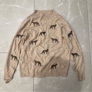 Chico’s Sweater with leopards